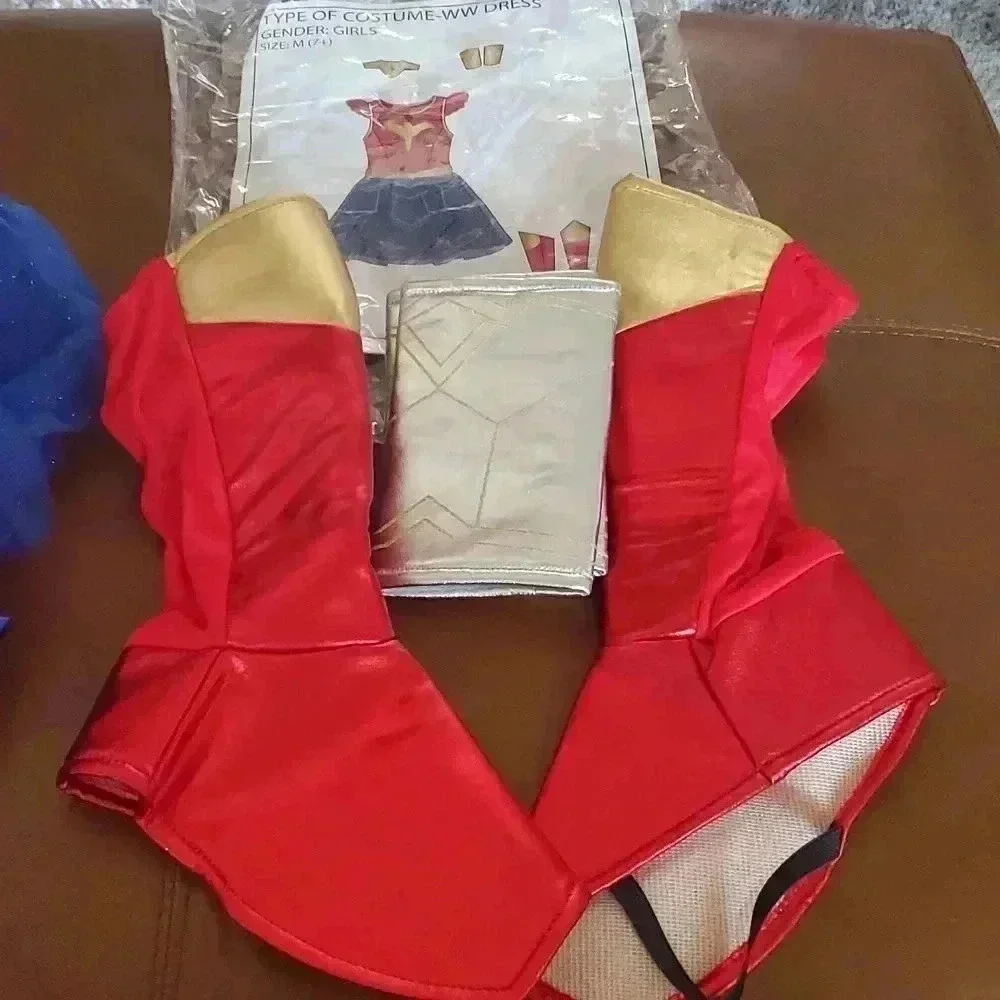 Kids size 7 wonder woman costume